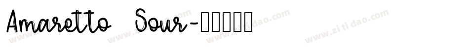 Amaretto  Sour字体转换
